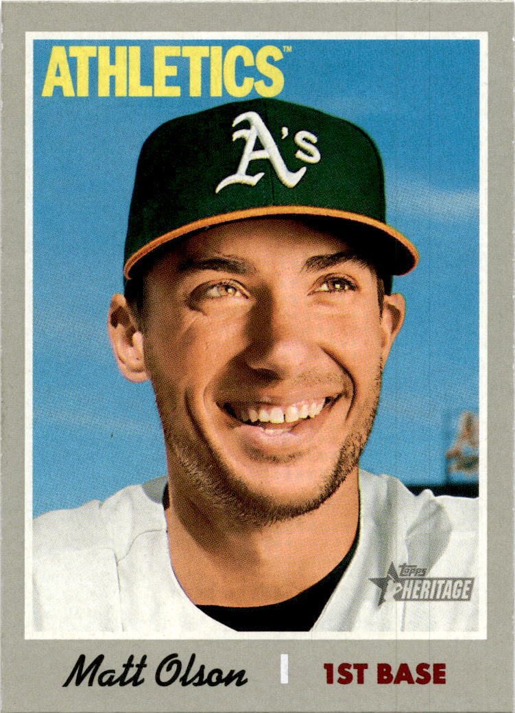 2019 Topps Heritage #331 Matt Olson Oakland Athletics