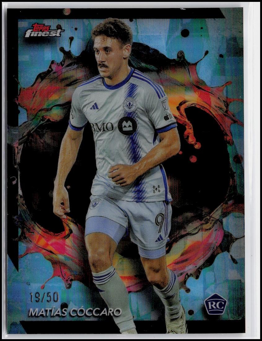 2024 Finest MLS #242 Matías Cóccaro Aqua Refractor #/50