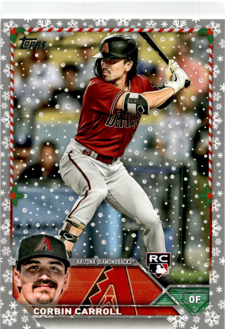 2023 Topps Holiday #H113 Corbin Carroll RC Arizona Diamondbacks