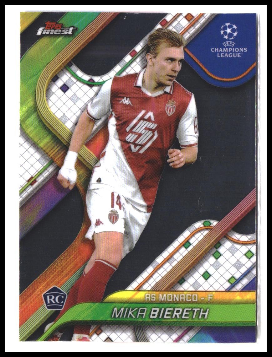 Mika Biereth #113 2024-25 Finest UEFA Club Competitions Rookie RC
