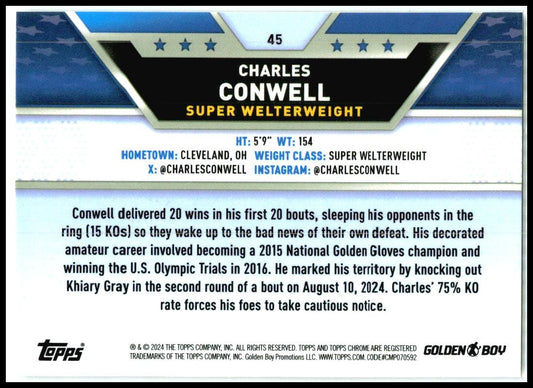 2024 Topps Chrome Boxing #45 Charles Conwell