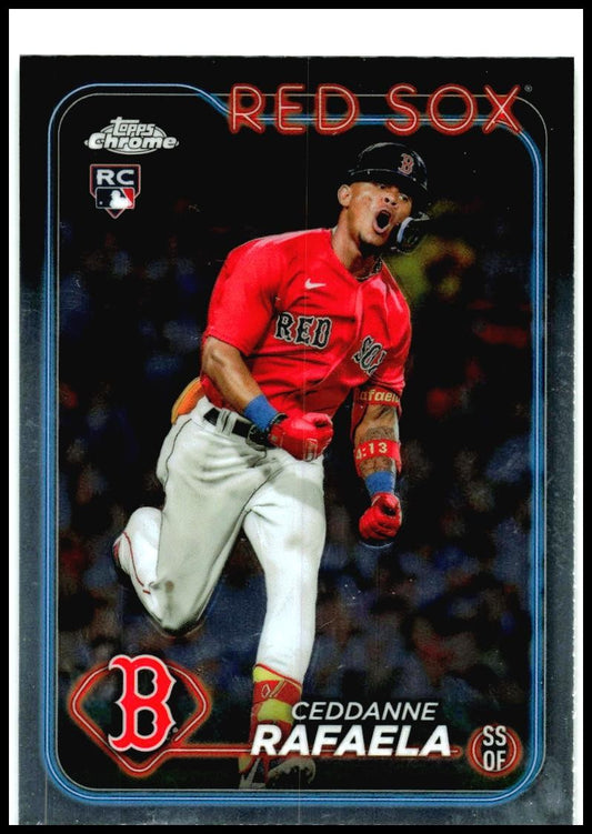 2024 Topps Chrome #118 Ceddanne Rafaela Rookie Boston Red Sox