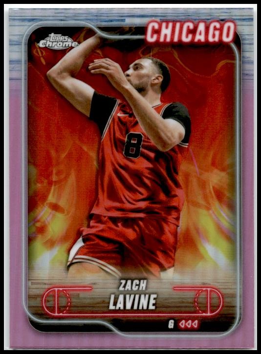 2024-25 Topps Chrome Pink Refractor #84 Zach Lavine Chicago Bulls