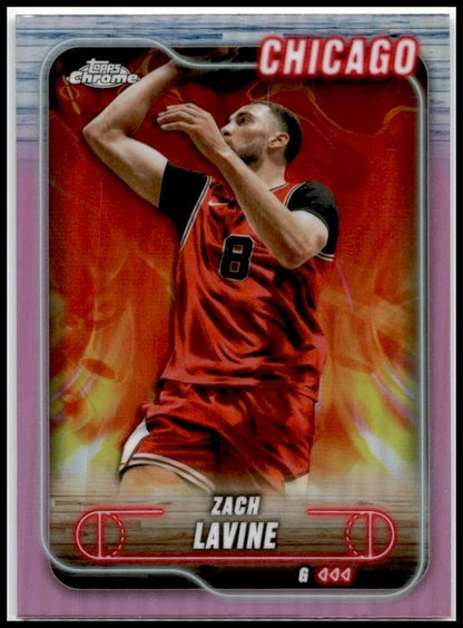 2024-25 Topps Chrome Pink Refractor #84 Zach Lavine Chicago Bulls