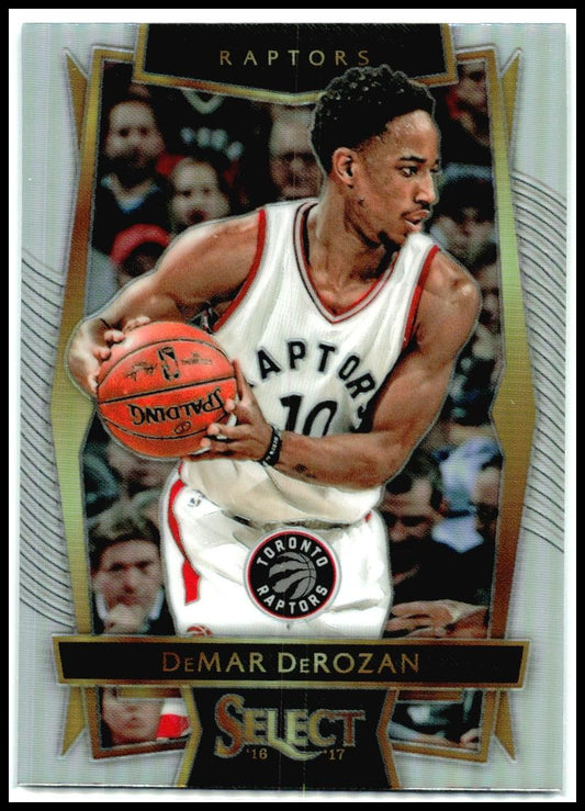2016-17 Panini Select Silver Prizms #62 DeMar DeRozan Toronto Raptors