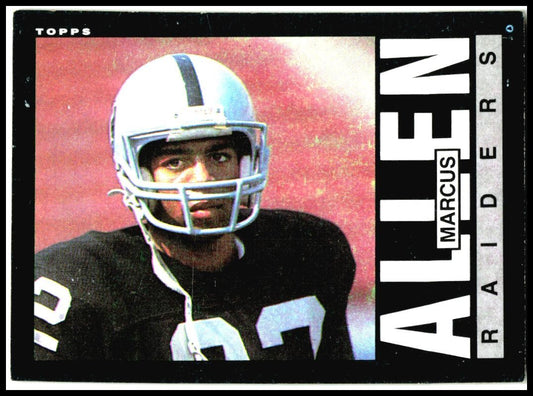 1985 Topps #282 Marcus Allen Los Angeles Raiders