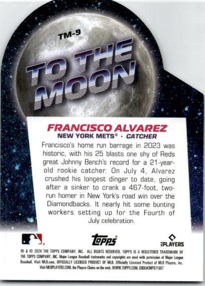 2024 Topps Big League To the Moon Die Cuts #TM-9 Francisco Alvarez New York Mets