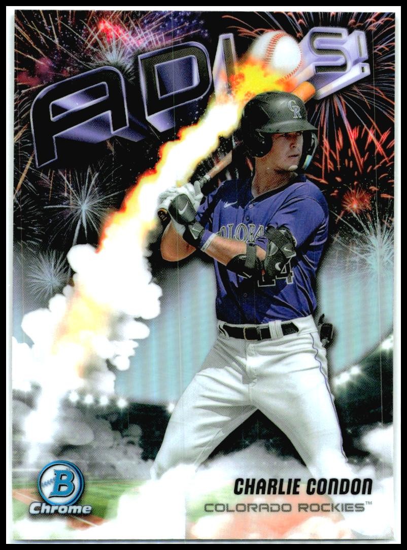 2025 Bowman Chrome Adios #AD-15 Charlie Condon Rockies