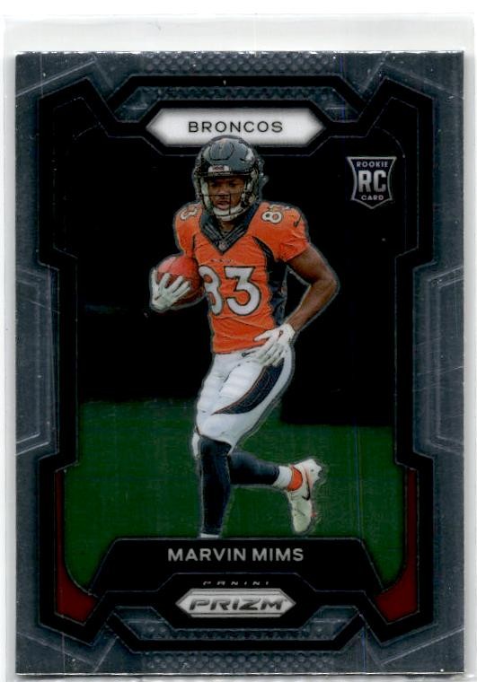 2023 Panini Prizm #327 Marvin Mims Rookie Denver Broncos