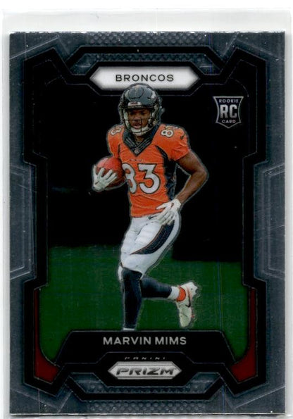 2023 Panini Prizm #327 Marvin Mims Rookie Denver Broncos