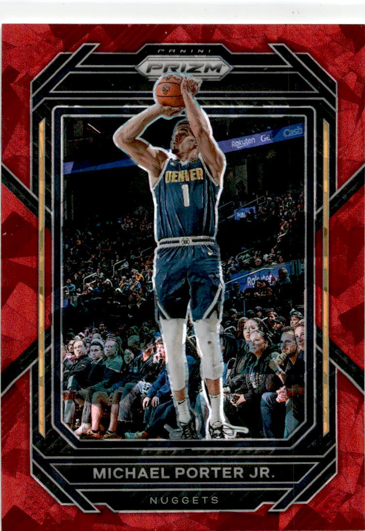 2022-23 Panini Prizm Prizms Red Ice #28 Michael Porter Jr. Denver Nuggets