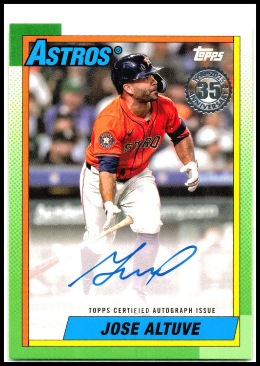 2025 Topps #90AU-JA Jose Altuve Astro