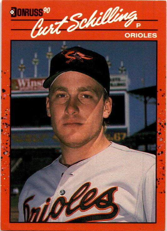 1990 Donruss #667a Curt Schilling Baltimore Orioles