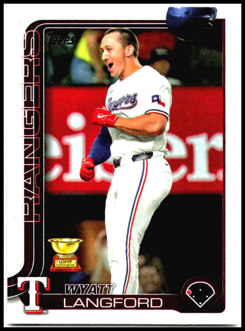 2025 Topps #455 Wyatt Langford Texas Rangers