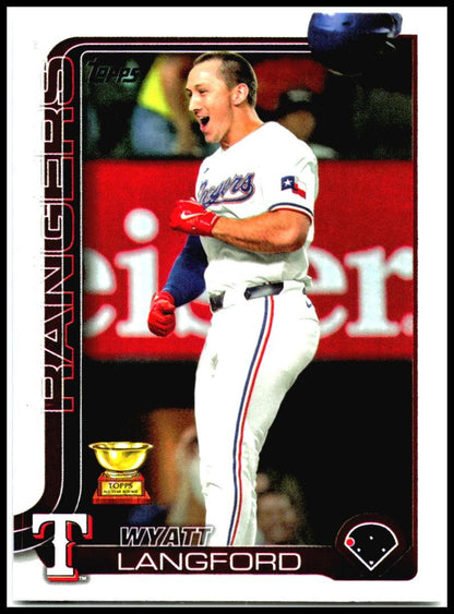 2025 Topps #455 Wyatt Langford Texas Rangers