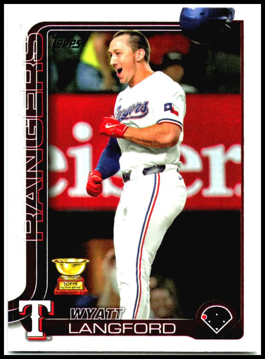 2025 Topps #455 Wyatt Langford Texas Rangers