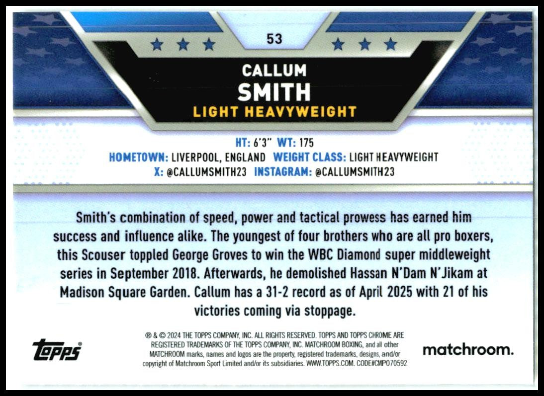 2024 Topps Chrome #53 Callum Smith