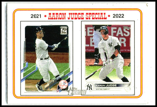 2023 Topps Heritage #4 Aaron Judge New York Yankees