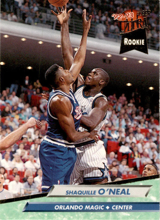 1992 Ultra #328 Shaquille O'Neal  Rookie Orlando Magic