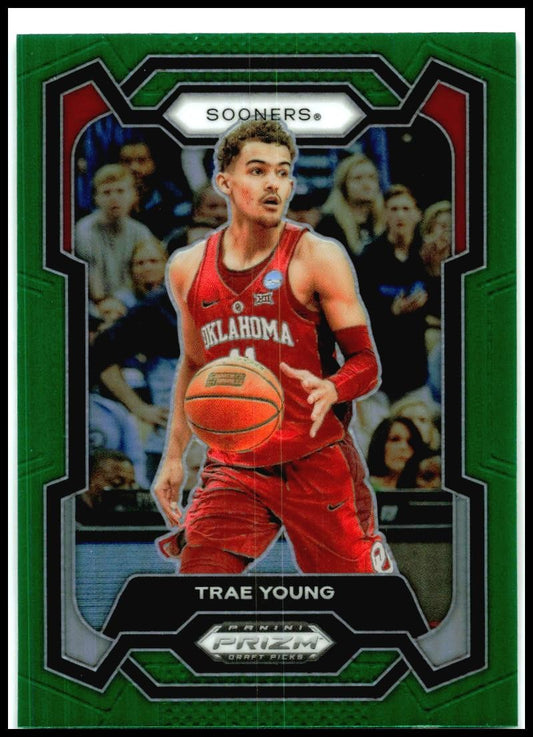 2024 Panini Prizm Draft Picks Prizms Green #49b Trae Young Oklahoma Sooners