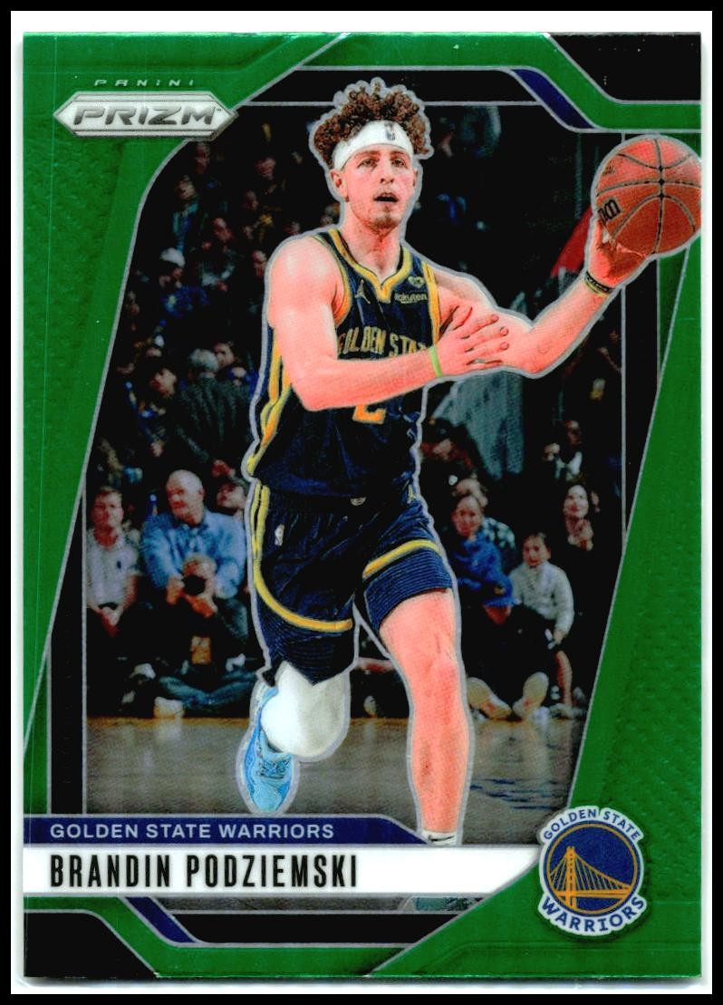 2024-25 Panini Prizm Green #81 Brandin Podziemski Golden State Warriors