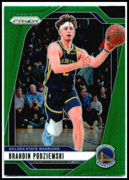 2024-25 Panini Prizm Green #81 Brandin Podziemski Golden State Warriors