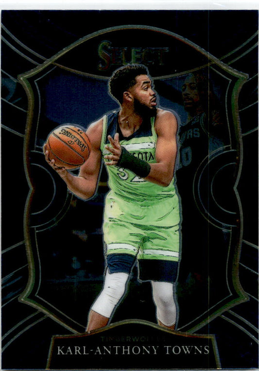 2020-21 Panini Select Blue #36 Karl-Anthony Towns Minnesota Timberwolves