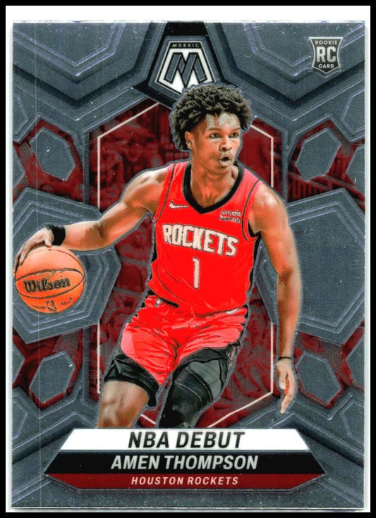 2023-24 Panini Mosaic #269 Amen Thompson Houston Rockets