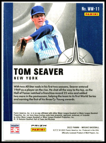 2022 Panini Mosaic Will to Win Green Mosaic #WW-11 Tom Seaver New York Mets