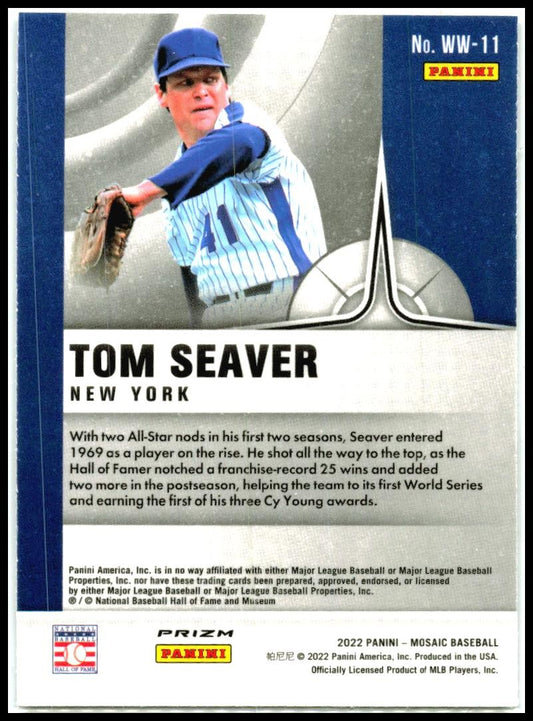 2022 Panini Mosaic Will to Win Green Mosaic #WW-11 Tom Seaver New York Mets