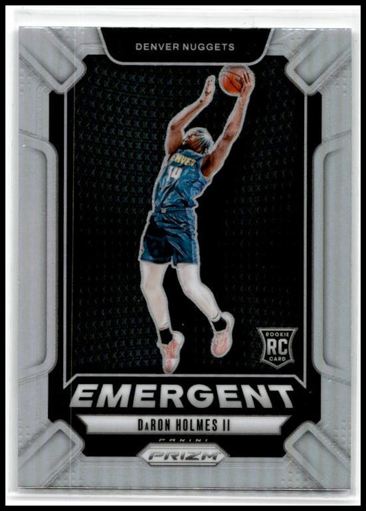 2024-25 Panini Prizm Emergent Prizms Silver #30 DaRon Holmes II Denver Nuggets