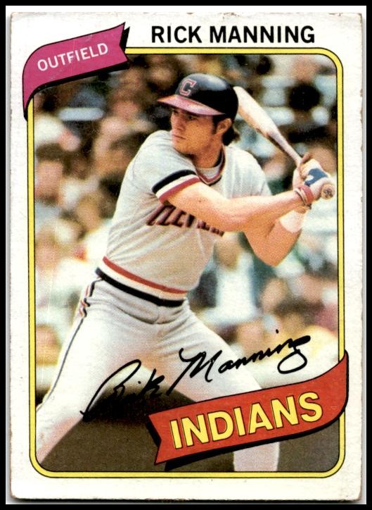 1980 Topps #564 Rick Manning Cleveland Indians