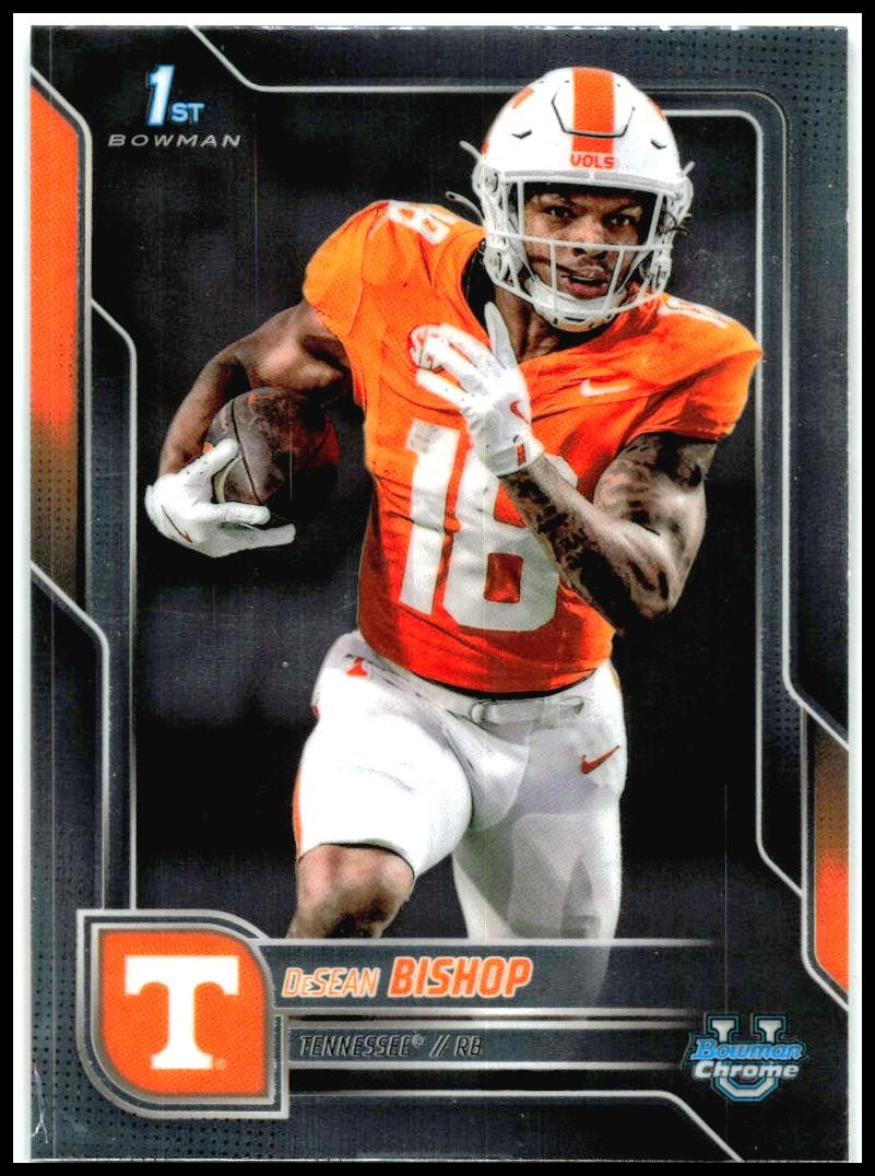 2025 Bowman Chrome University #67 DeSean Bishop Tennessee Volunteers