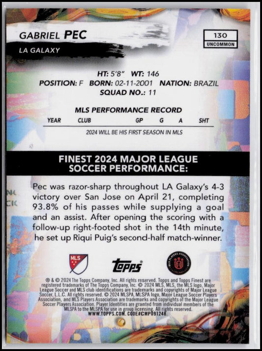 2024 Finest MLS #130 Gabriel Pec