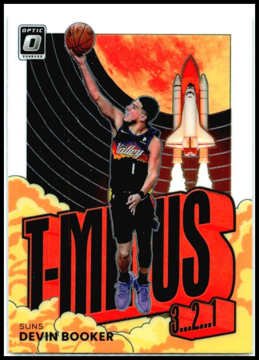 2021-22 Donruss Optic T-Minus 3...2...1 #15 Devin Booker Phoenix Suns