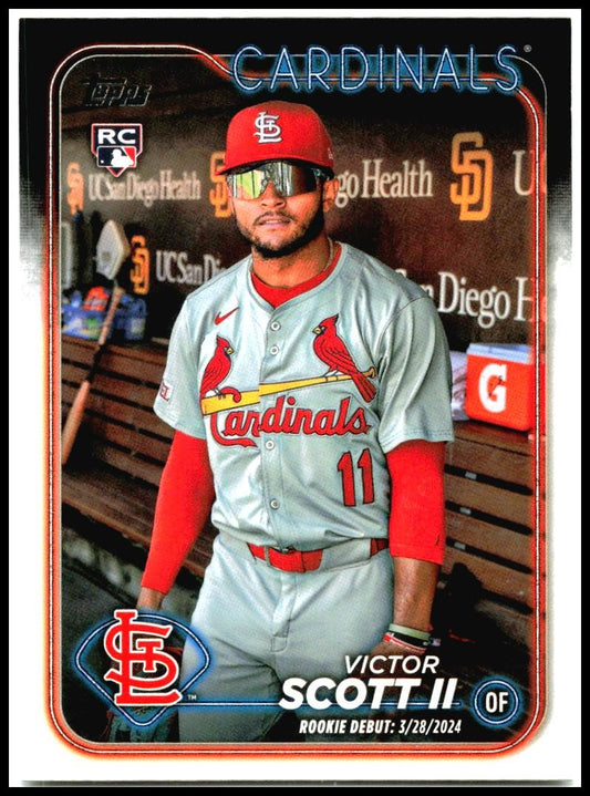 2024 Topps Update #US77 Victor Scott II St. Louis Cardinals
