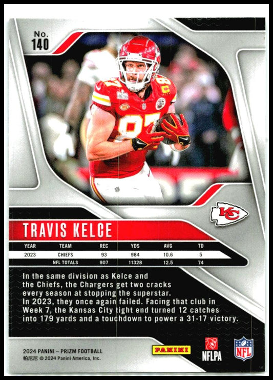 2024 Panini Prizm #140 Travis Kelce Kansas City Chiefs