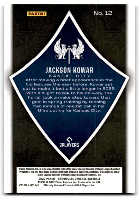 2022 Panini Chronicles Crusade Pink Pulsar Jackson Kowar Rookie Kansas City