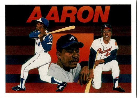 1991 Upper Deck Baseball Heroes: Hank Aaron #27 Hank Aaron Atlanta Braves