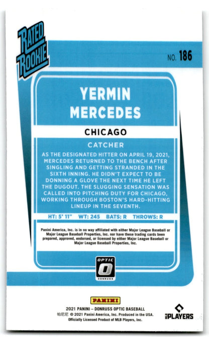 2021 Donruss Optic Yermin Mercedes Rookie Chicago White Sox #186