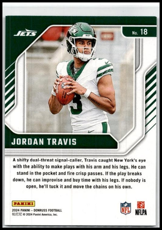 2024 Donruss The Elite Series Rookies #18 Jordan Travis New York Jets