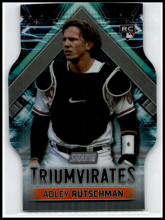 2023 Stadium Club Triumvirates #T-2 Adley Rutschman Baltimore Orioles
