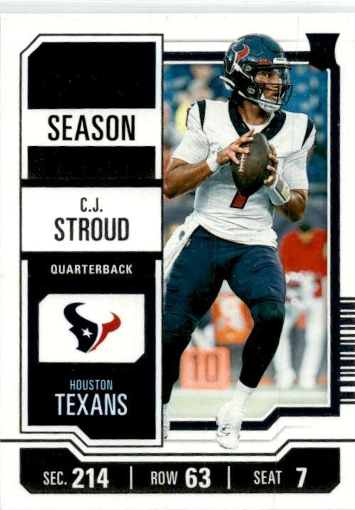 2023 Panini Contenders Game Ticket #40 C.J. Stroud Houston Texans
