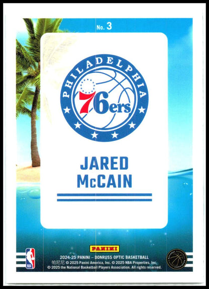 2024-25 Donruss Optic Splash! #3 Jared McCain 76ers
