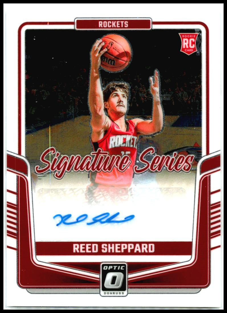2024-25 Donruss Optic Signature Series #SS-SHP Reed Sheppard Auto Houston