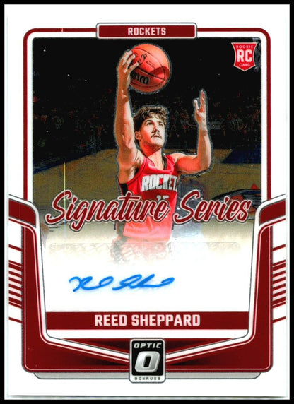 2024-25 Donruss Optic Signature Series #SS-SHP Reed Sheppard Auto Houston