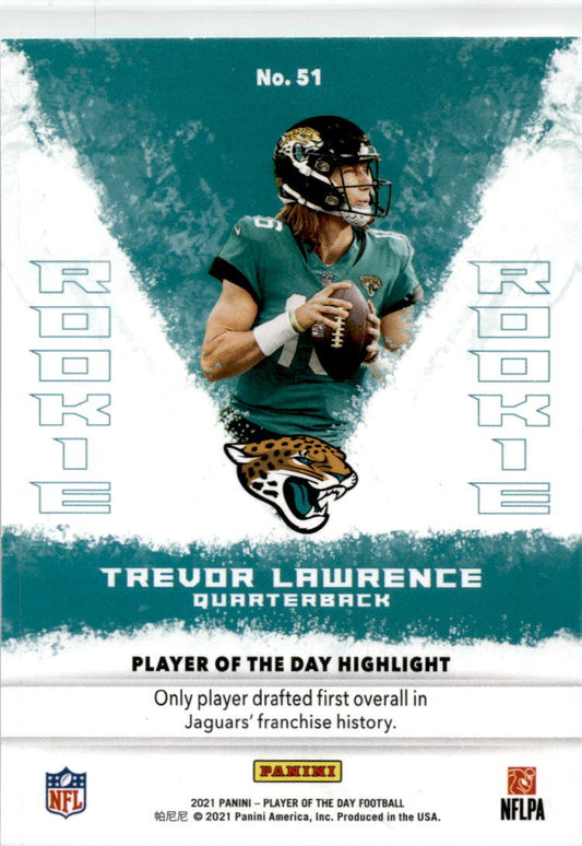 221 Panini Panini Day #51 Trevor Lawrence Jacksonville Jaguars