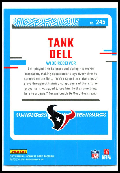 2023 Donruss Optic #245 Tank Dell Rookie Houston Texans