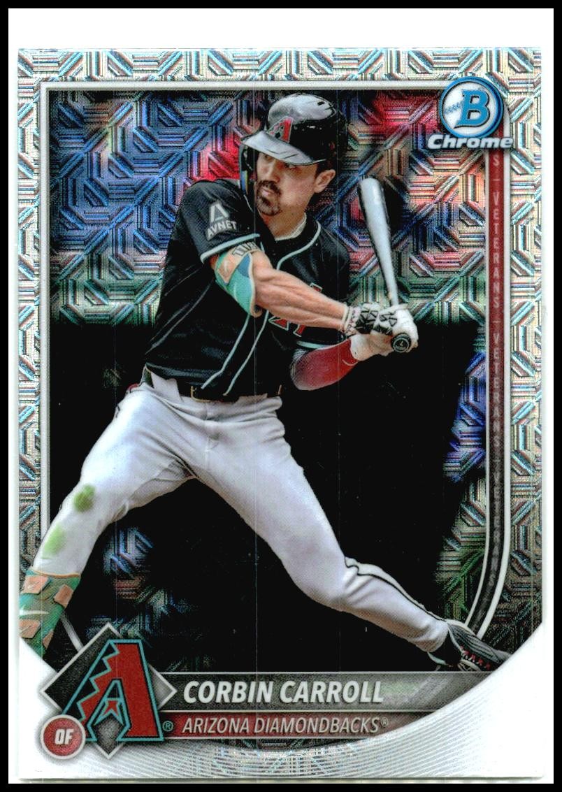 2025 Bowman Chrome Mojo Refractor #96 Corbin Carroll Arizona Diamondbacks