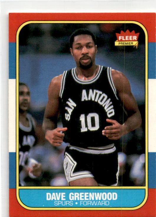 1986-87 Fleer #41 Dave Greenwood San Antonio Spurs